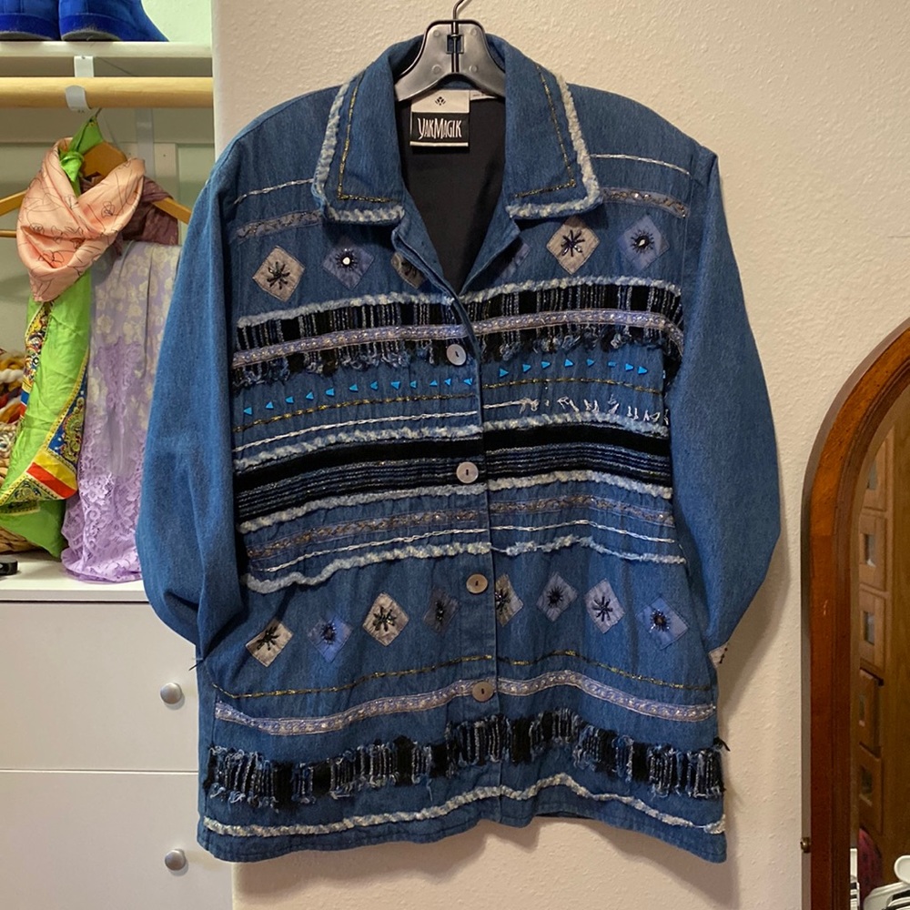 YakMagik Embellished Jean Jacket